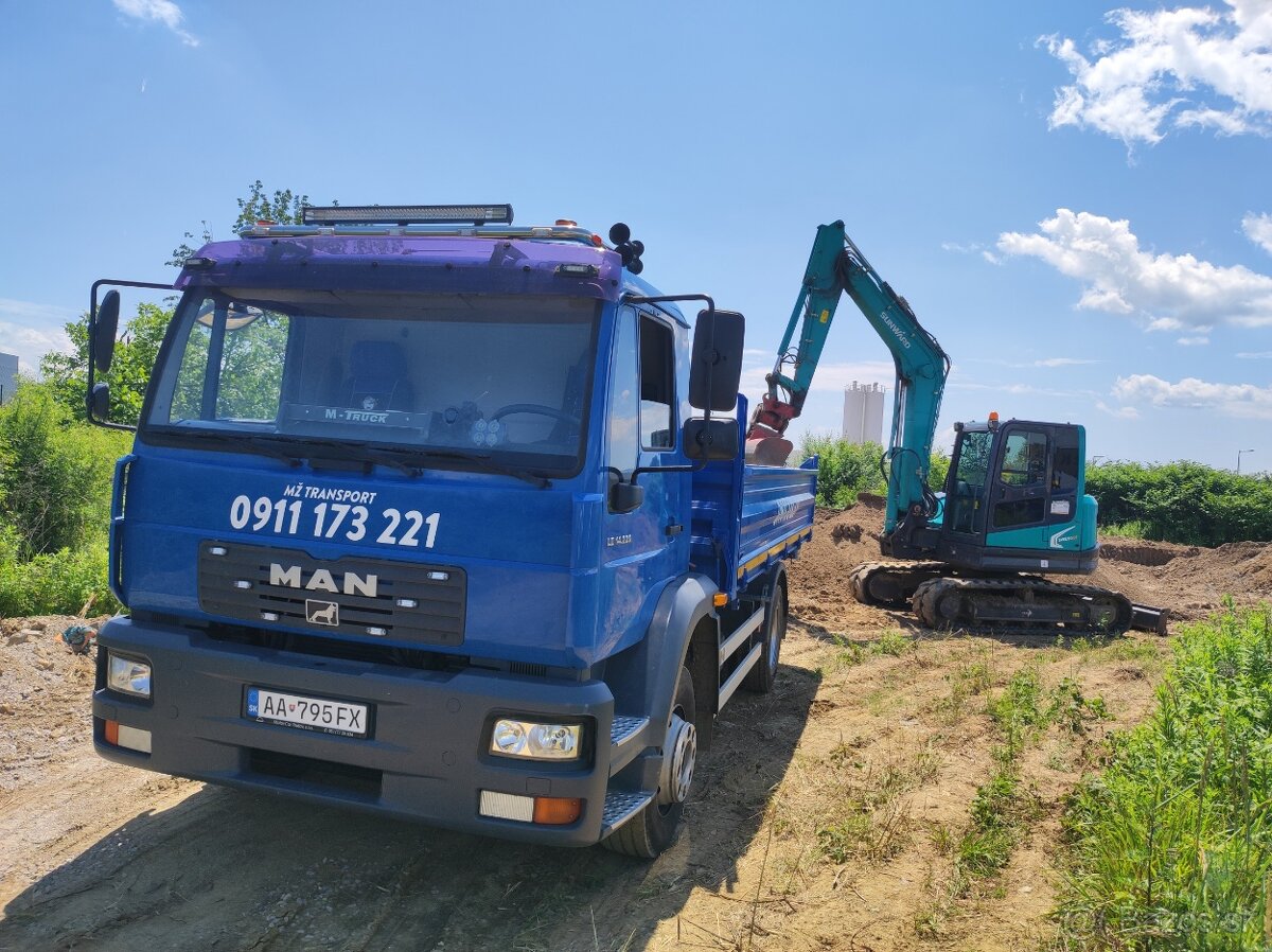 Preprava sypkých materiálov - NOSNOSŤ 8T - 9
