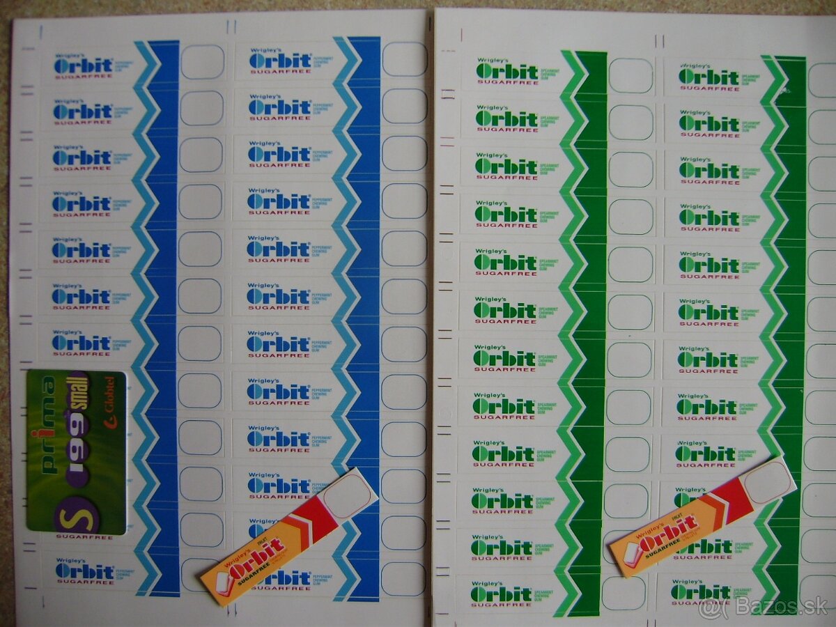 Predám, nálepky, žuvačky Wrigleys Orbit. - 9