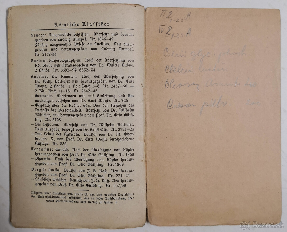 Tibulls Elegien. Reclams Universal-Bibliothek Nr. 1582 - 9