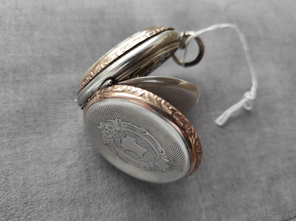 Vreckove hodínky cylindre striebro - 9