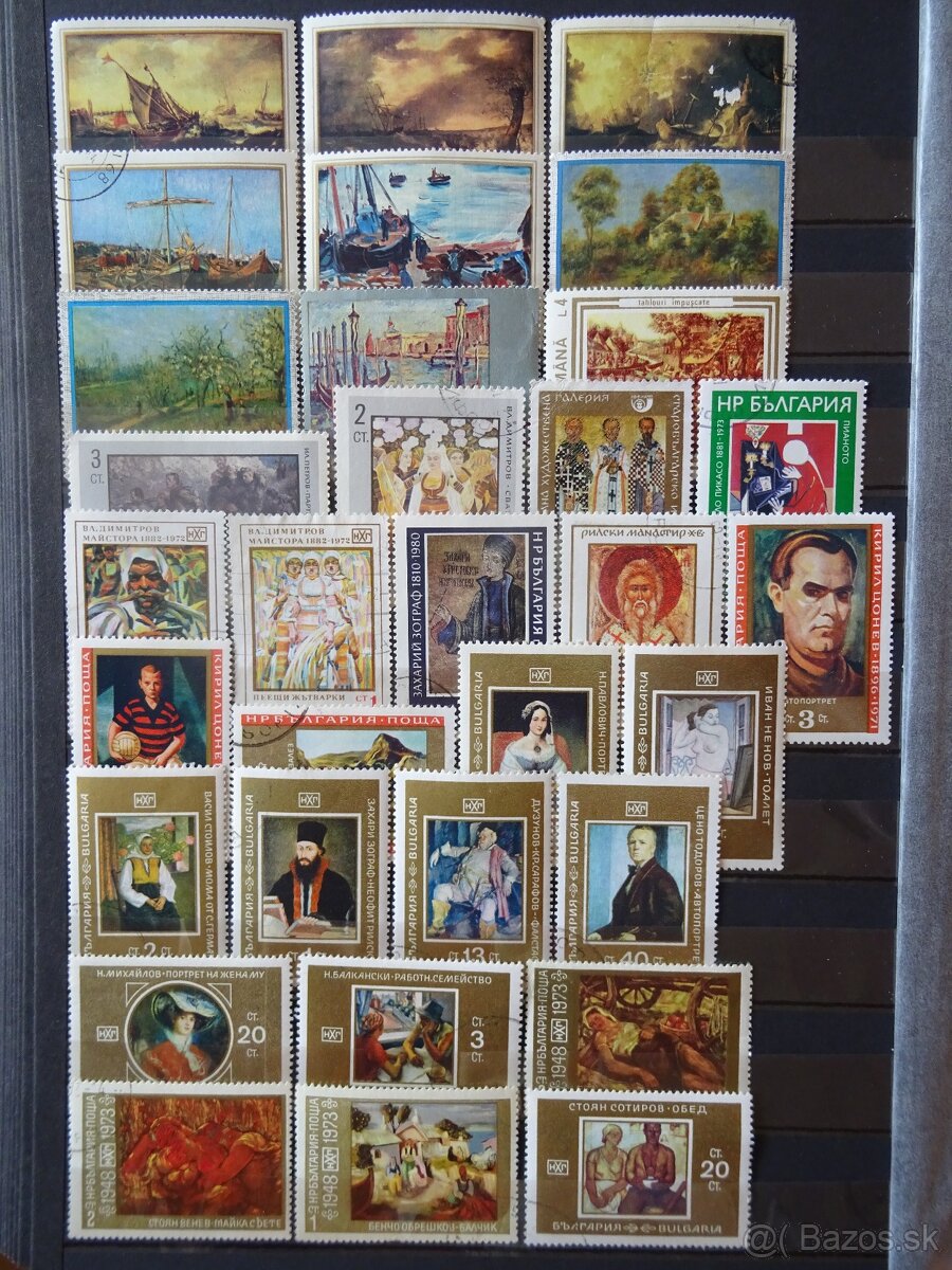 Pekná zbierka známok UMENIE 2 - 9