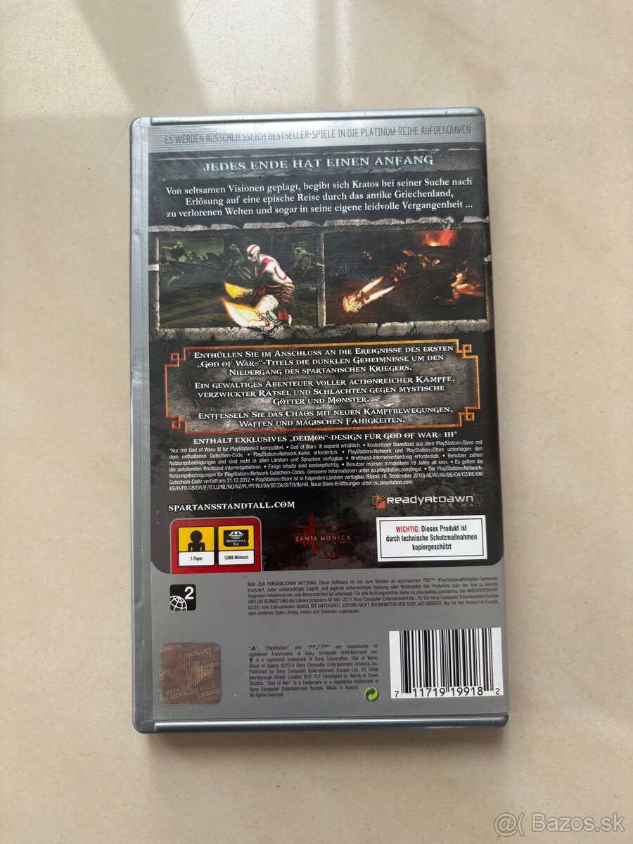 Playstation Portable (PSP) 1004-E Street + God Of War - 9