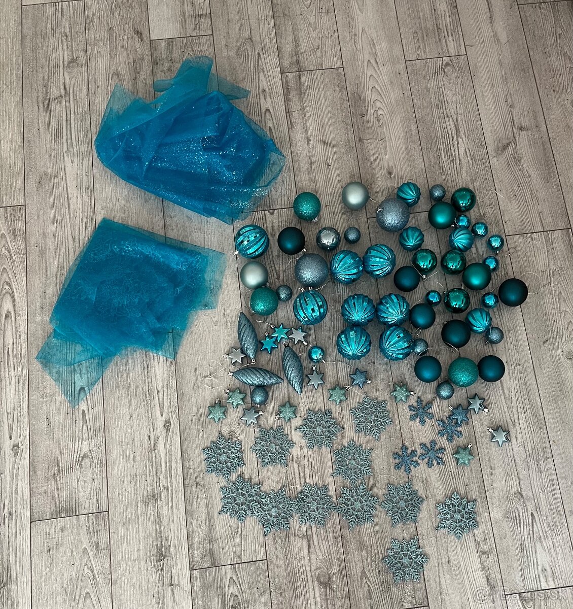 Vianočne ozdoby 82ks + 2 štóly - 9