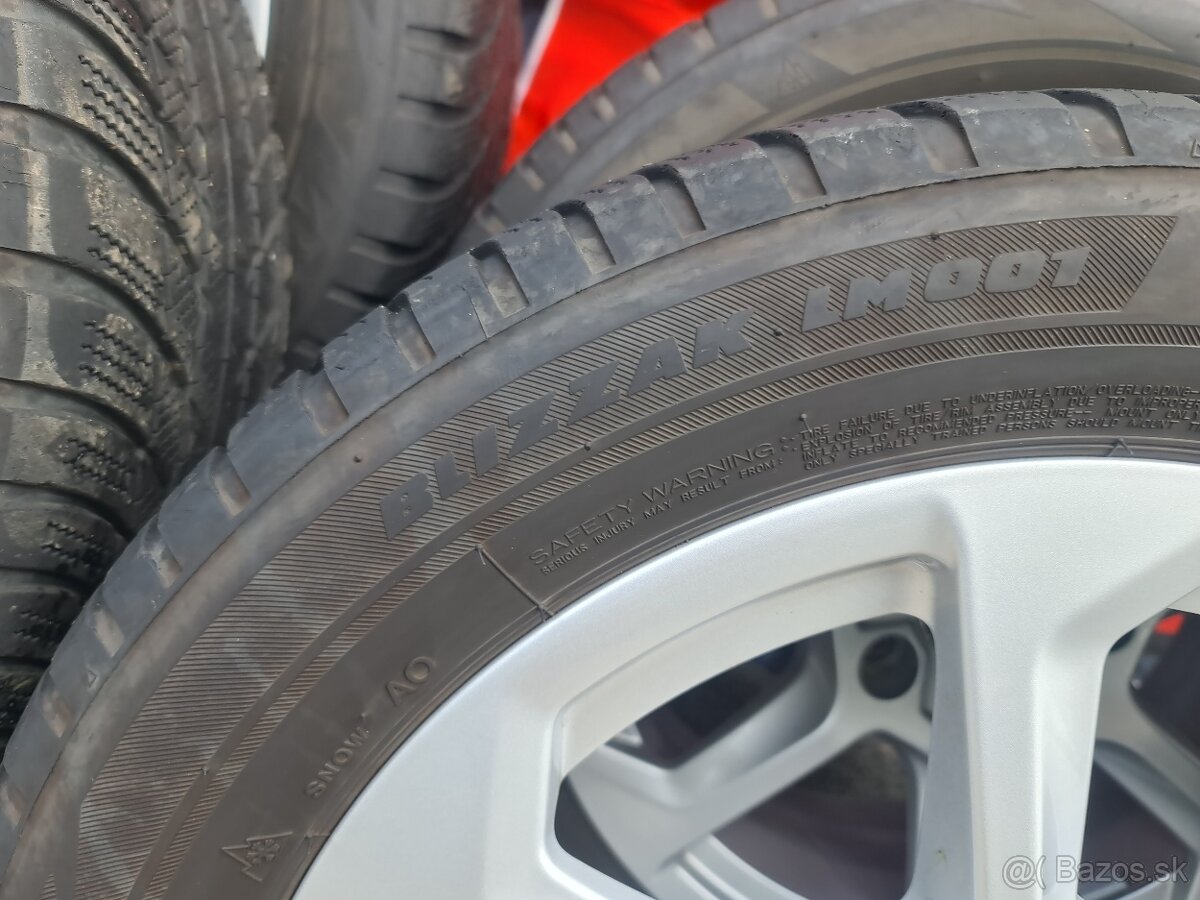 5X112 R17 + ZIMNE PNEU 215/55 R17 BRIDGESTONE - 9