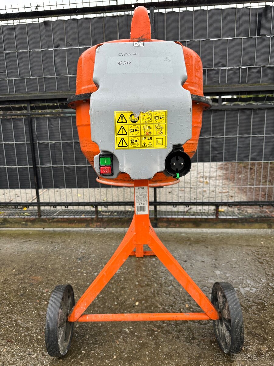 Miešačka betónu Atika 145 S, ako nová, 150 l, výhodná ponuka - 9