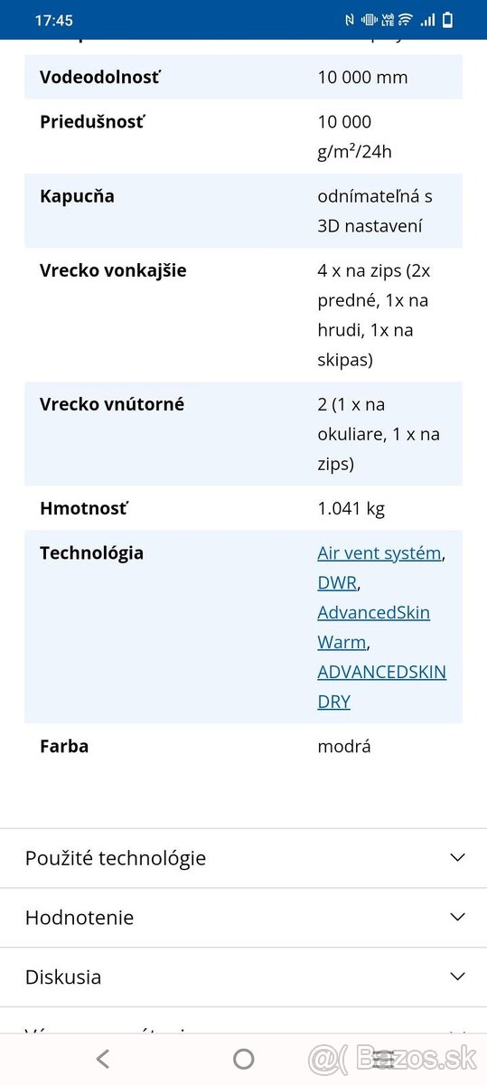 Salomon originál bunda na lyže ale aj do mesta, nepremokavá - 9
