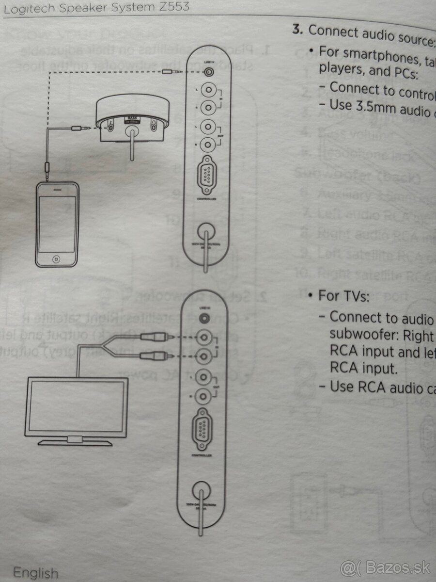 Logitech Z553 Speaker System 2.1 reprosústava - 9
