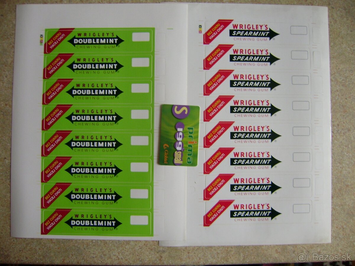 Predám, nálepky, žuvačky Wrigleys Spearmint, Orbit. - 9