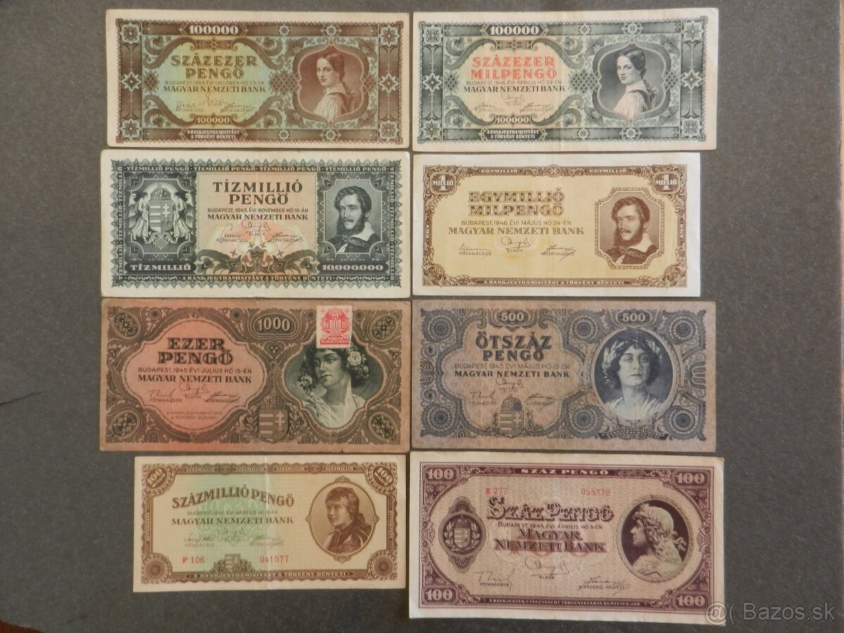 Staré Maďarské bankovky - 9