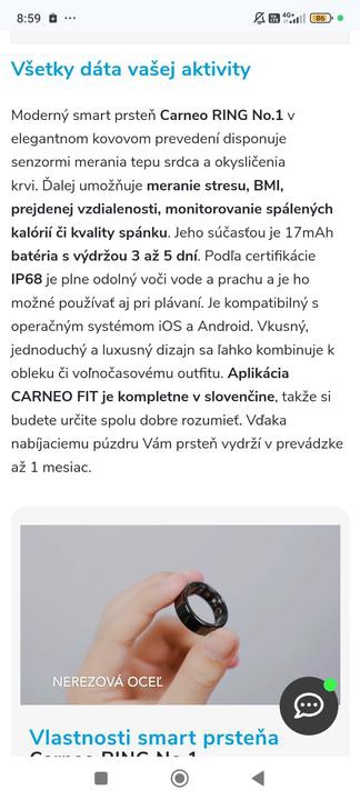Carneo Smart ring nový - 9