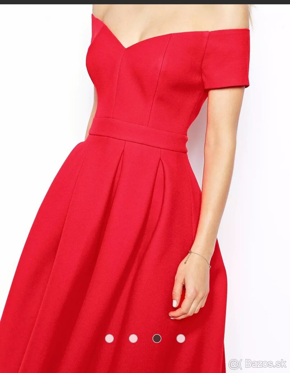 Elegantné červené šaty ASOS - 9