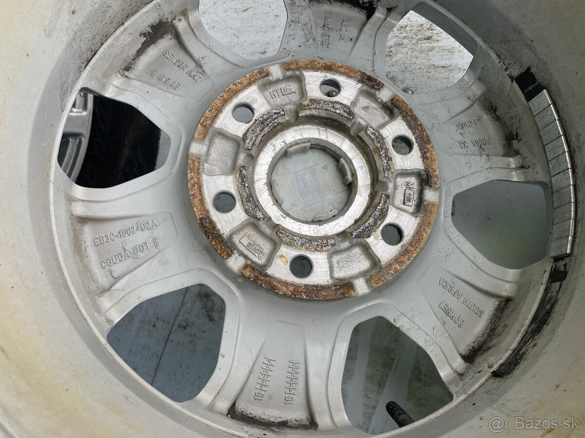 PREDÁM sadu 16" ALU disky Ford + letné pneumatiky NOKIAN - 9