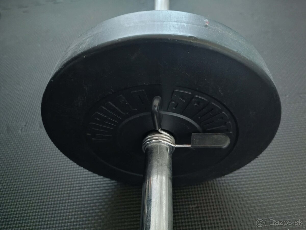 Tyče + jednoručka + závažia - 9