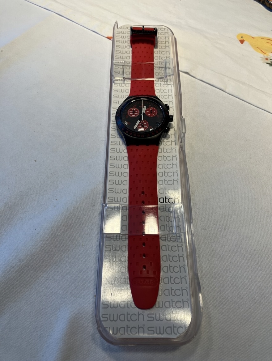 SWATCH IRONY CHRONO REDLY YCB 4022 - 9