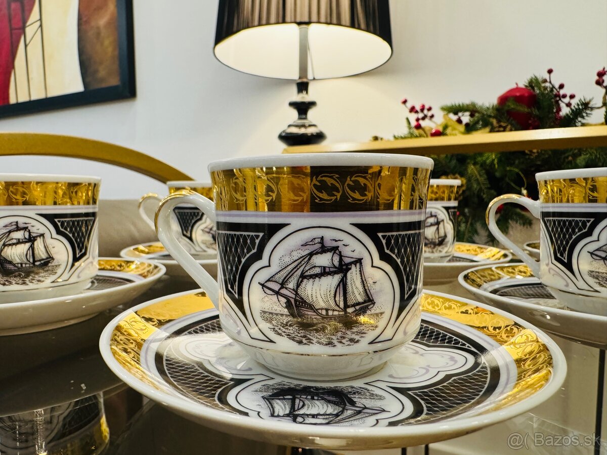 Šálky 8 ks plachetnice vhodné ako dar🎁 - 9