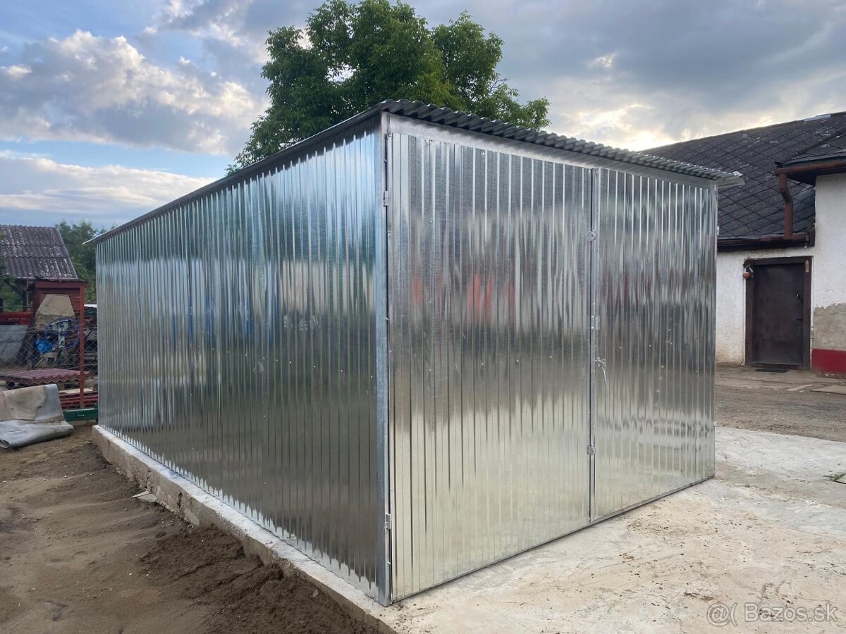 Plechové garáže 3x6m doprava montáž zdarma po Slovensku - 9