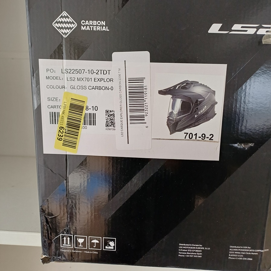 Enduro přilba LS2 Explorer Carbon Glos - 9