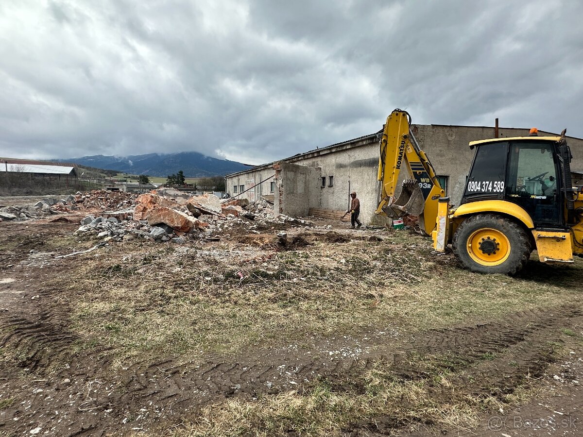 Zemné a výkopové práce- traktorbager - 9