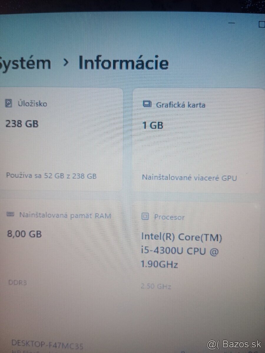 14" notebook HP Elitebook 840 G1/8GB/256GB TOP stav - 9