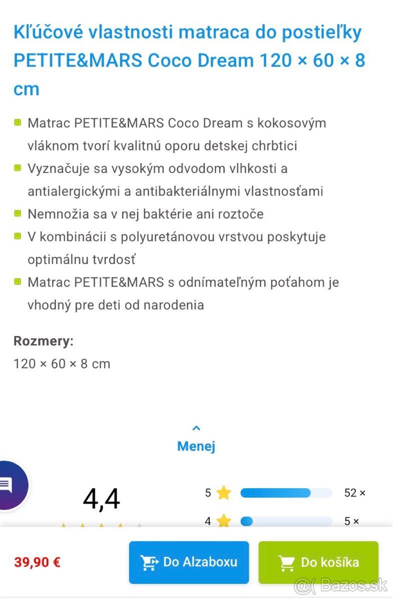 detská postielka s matracom - 9