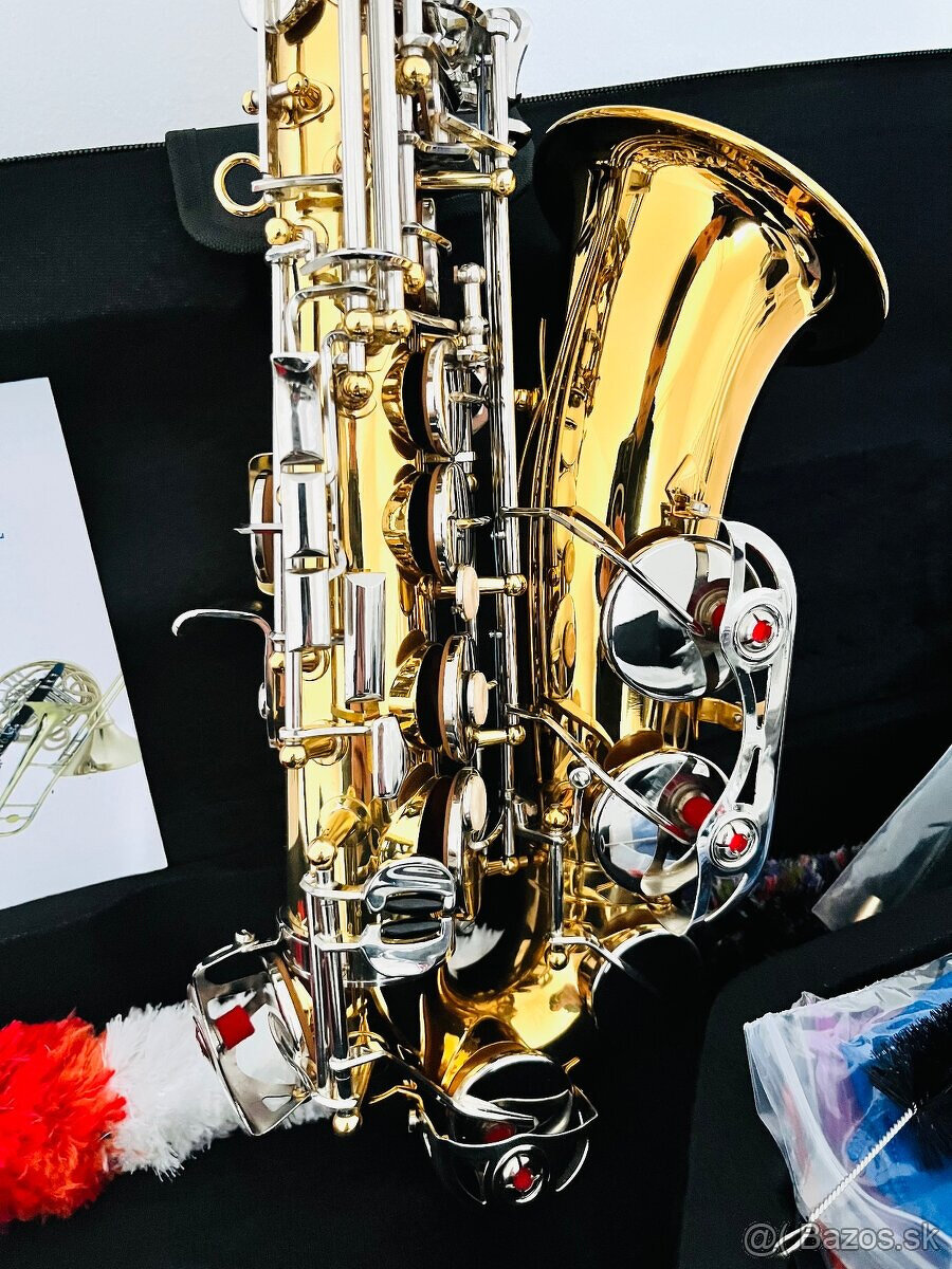 Predám nový Es- Alt saxofón- kópia k modelu Yamaha- pekný zv - 9