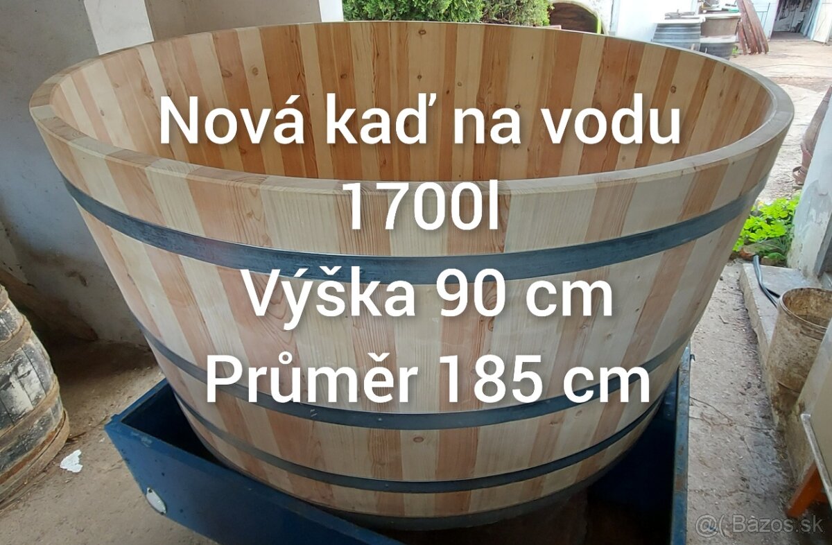 Prodám dřevěné sudy a kádě 100l - 1700l - 9