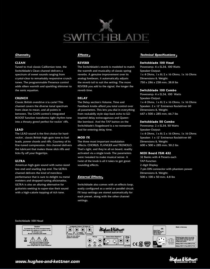 H&K Switchblade 50 All-Tube Combo – Bratislava - 9