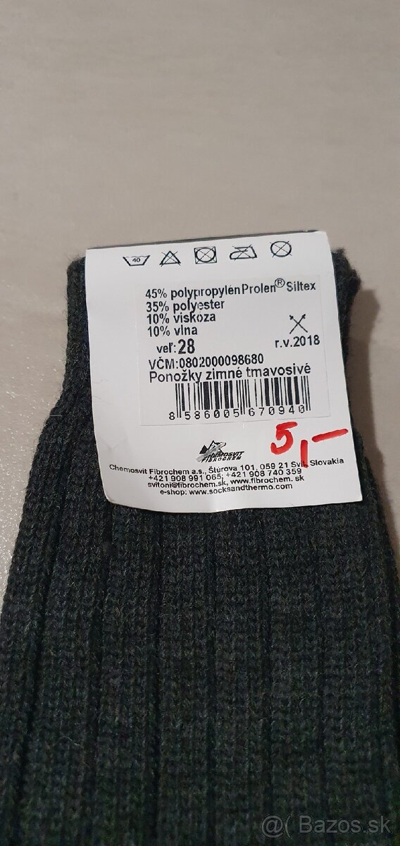 Vojenské ponožky, viac druhov - 9