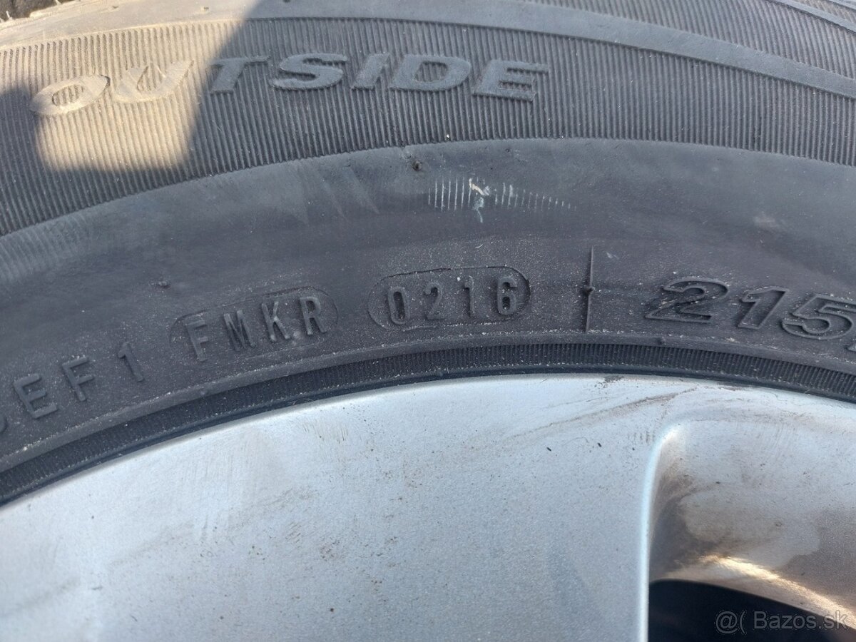 ELEKTRÓNY+PNEUMATIKY ŠKODA MOON R16 5X112 7JX16 ET45 - 9