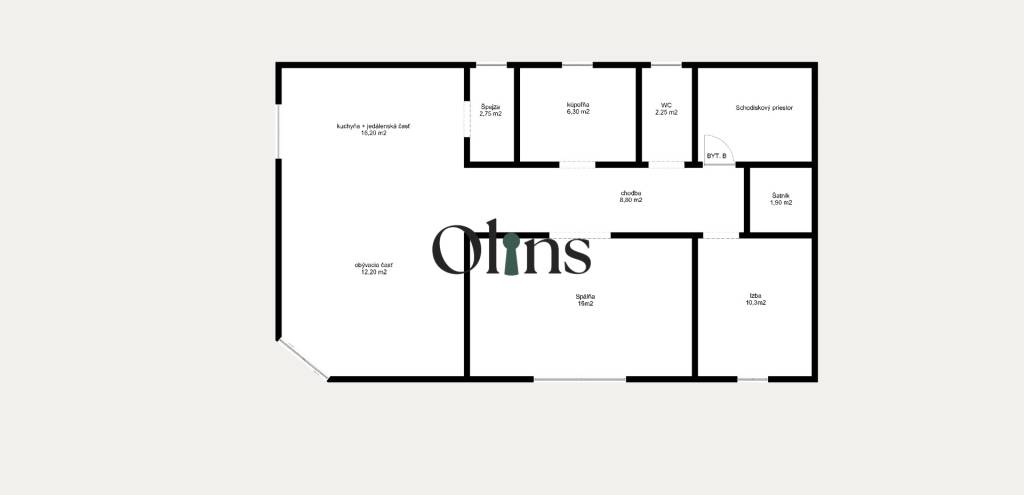 NA PREDAJ 3-izbový byt v rodinnom dome so záhradou a parking - 9