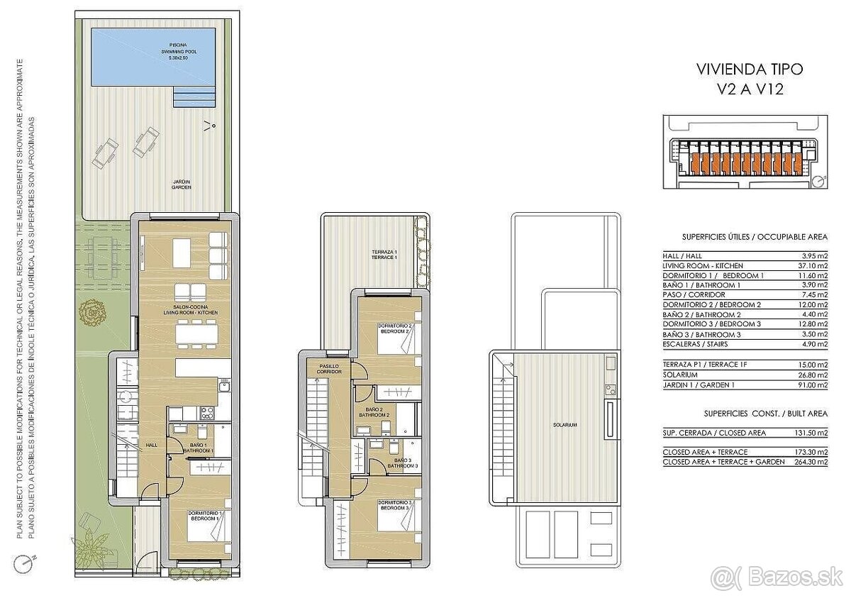 Moderné vily s bazénom a parkoviskom v blízkosti pláže v Mil - 9