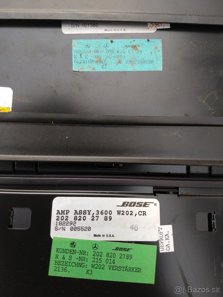 Mercedes benz - jednotky radaru , zesilovač Kardon atd - 9