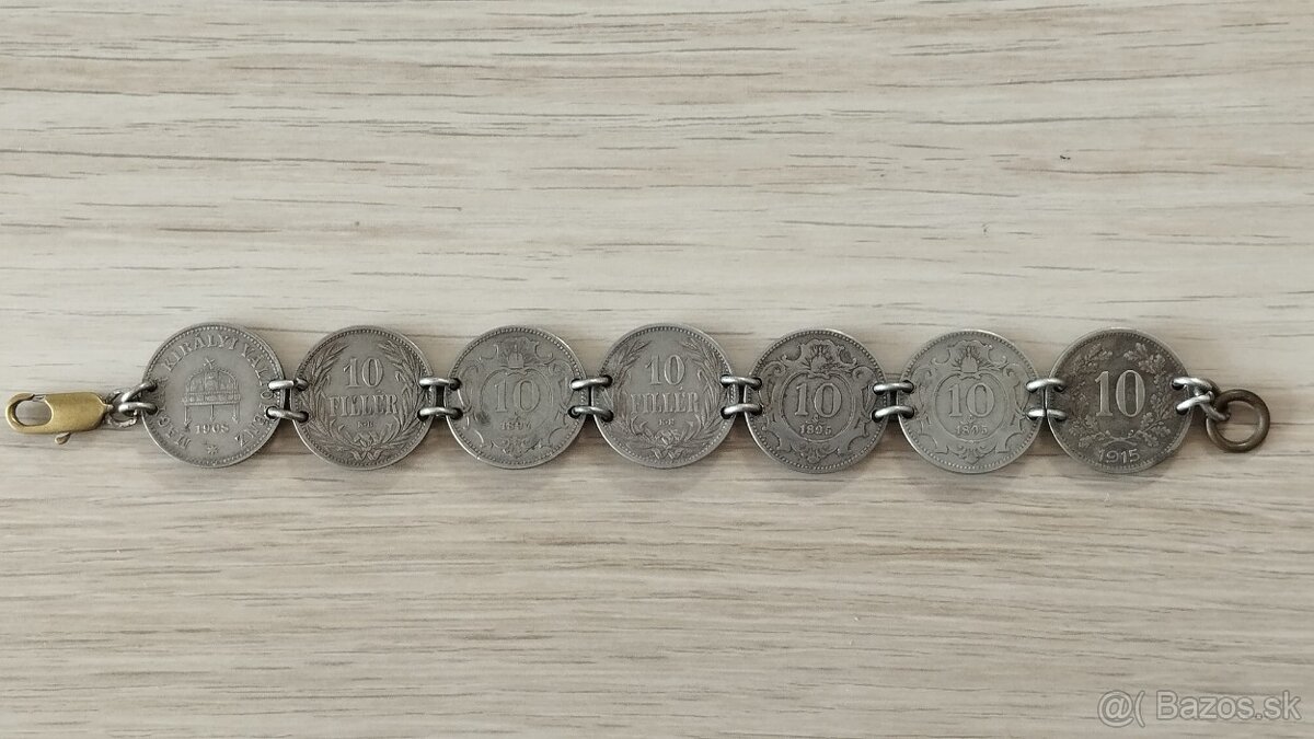 Patriotický náramek z mincí RU - 9