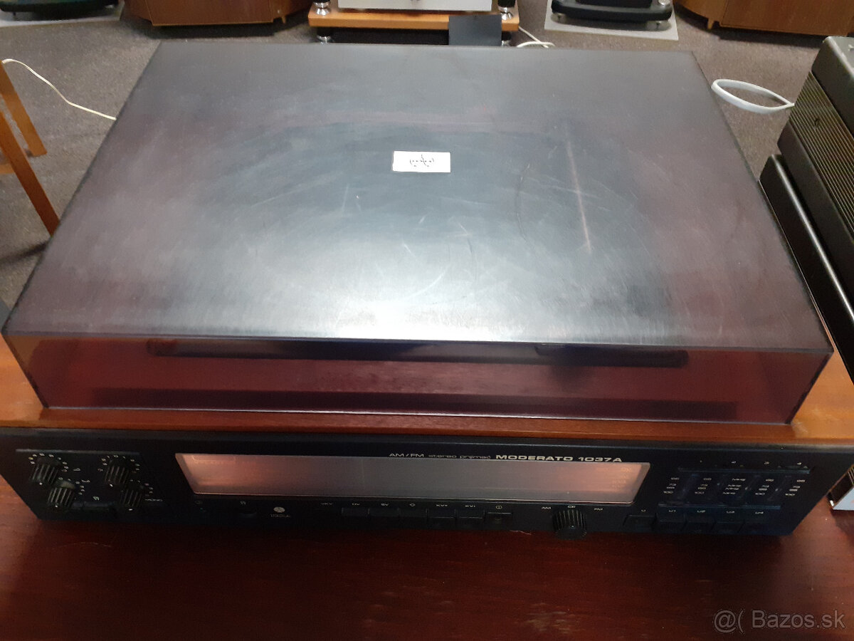TESLA - Moderato 1037 -Gramofon +zosilňovač+rádio - 9