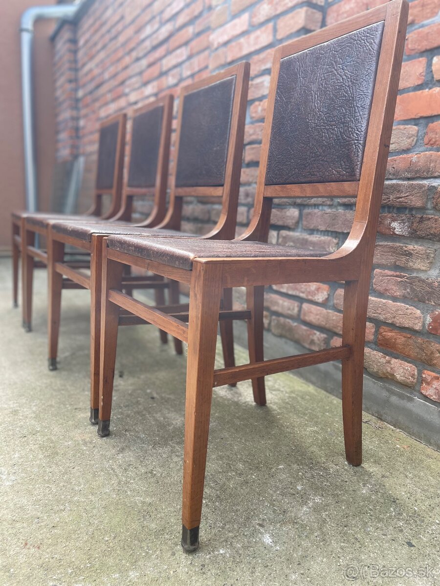 Masívne drevené stoličky – set 4 ks - 9