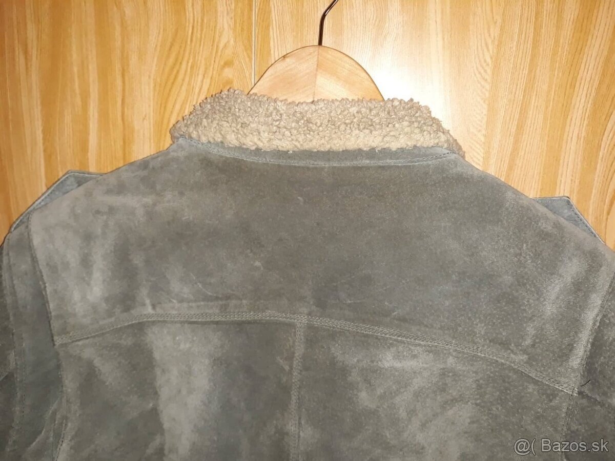 Mustang Kožená bunda zelená na zimu - 9