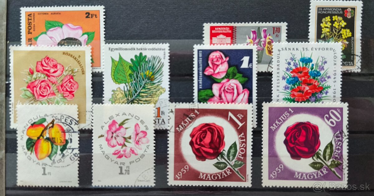 Známky kvety Maďarsko - 9