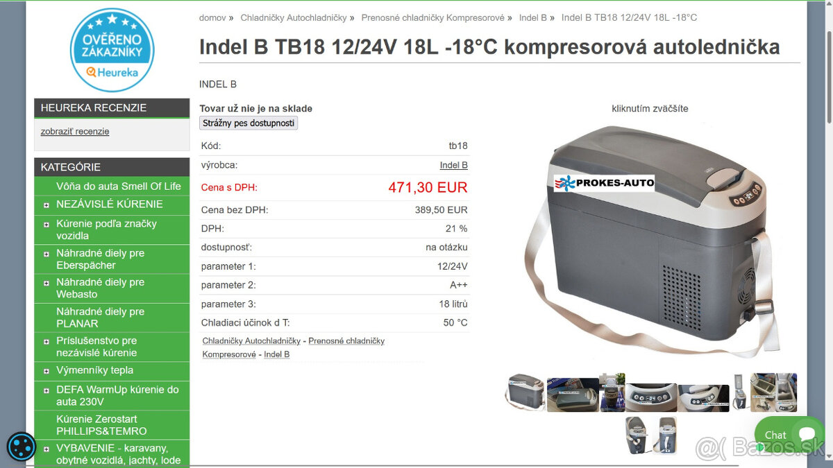 Predám Indel B TB18 12/24V 18L kompresorová autochladnička - 9
