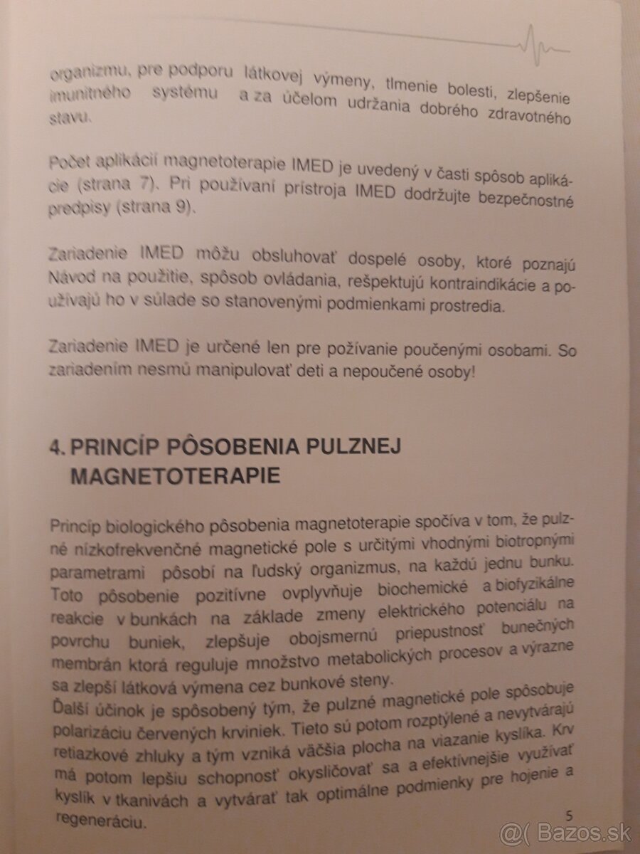 Magnetoterapia- celotelová- zn.IMED - 9
