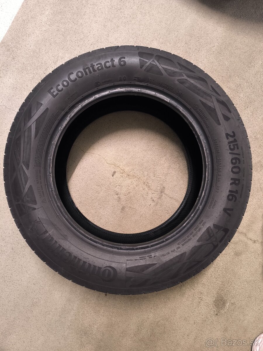 Continental 215/60R16V letné pneumatiky 4ks - 9