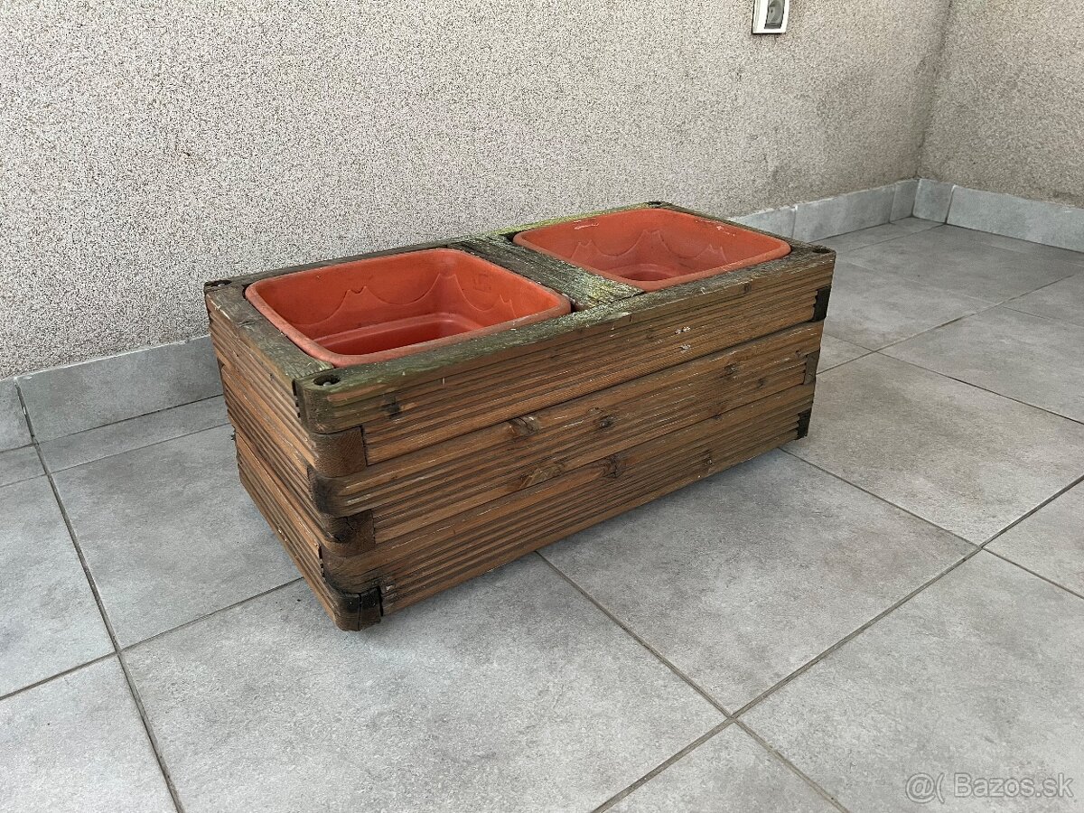 Drevený kvetináč - 9