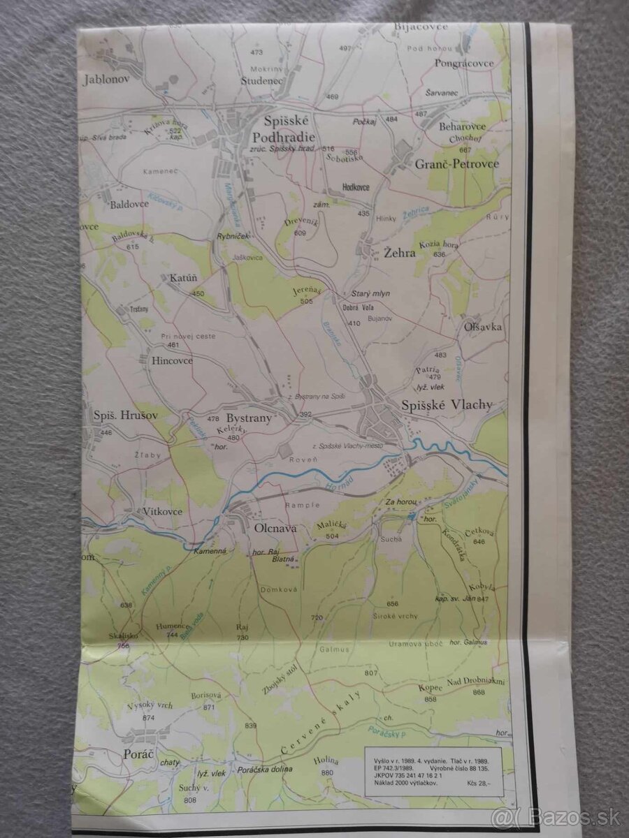 3 Mapy okres Poprad 1969-1984-1989 - 9