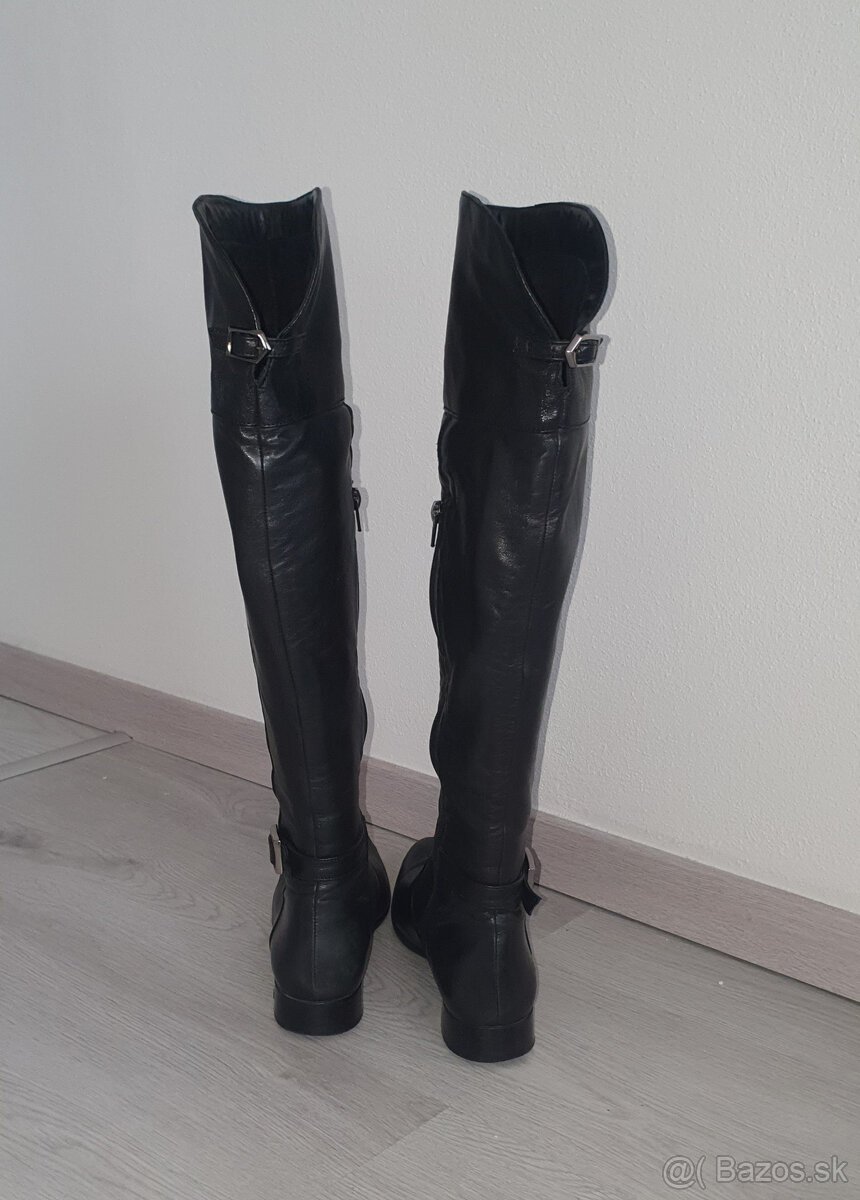 Vysoké kožené čižmy Victim v.40 - 9