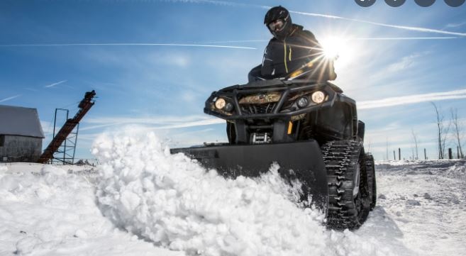 Radlica na stvorkolku atv pluh na sneh click system - 9