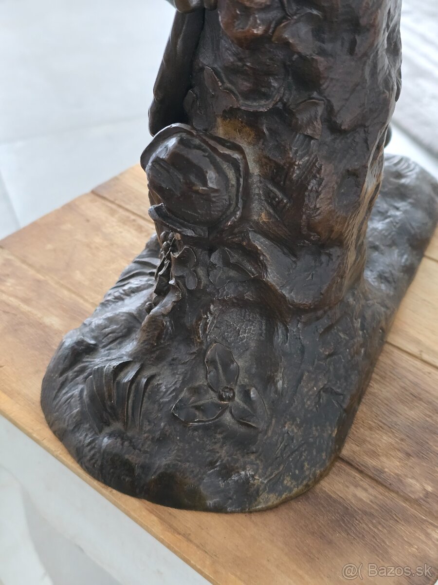 Starožitna bronzová socha 53cm - 9