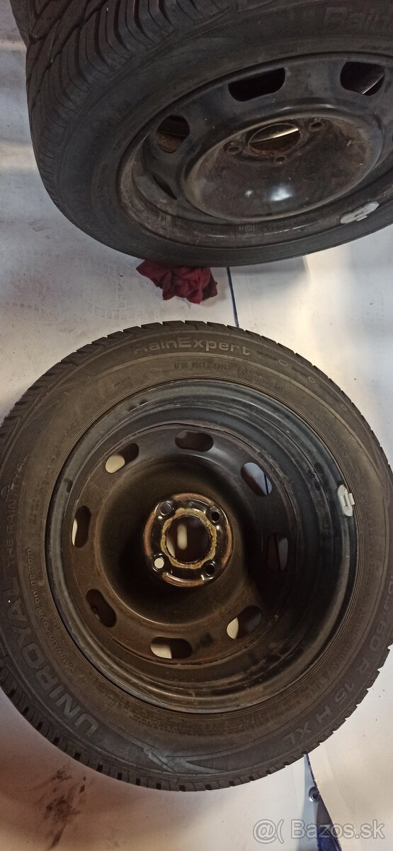 Letné Pneumatiky Uniroyal na diskoch 185/60R15 ET27 4x108 - 9