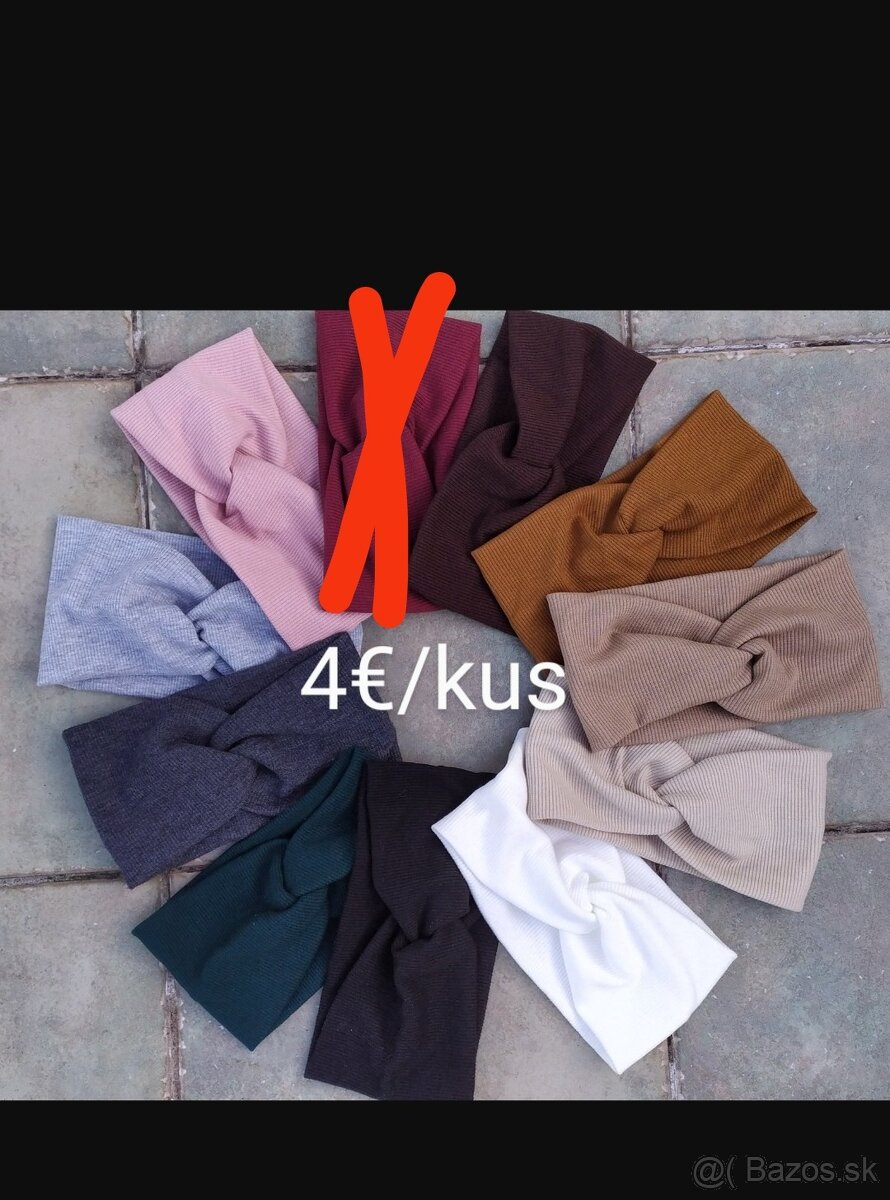 Teplé pletené dámske čelenky - 9