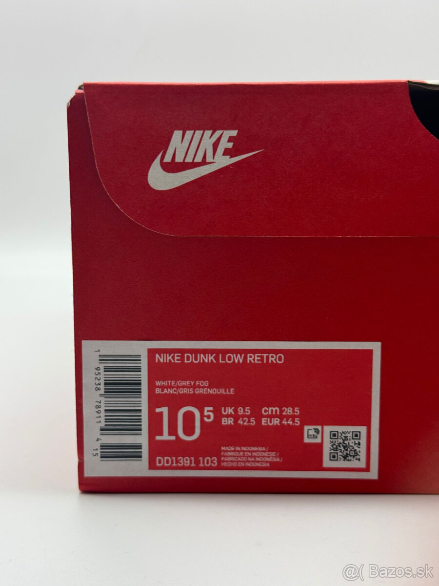 Nike Dunk Low Retro "Grey Fog" - 9