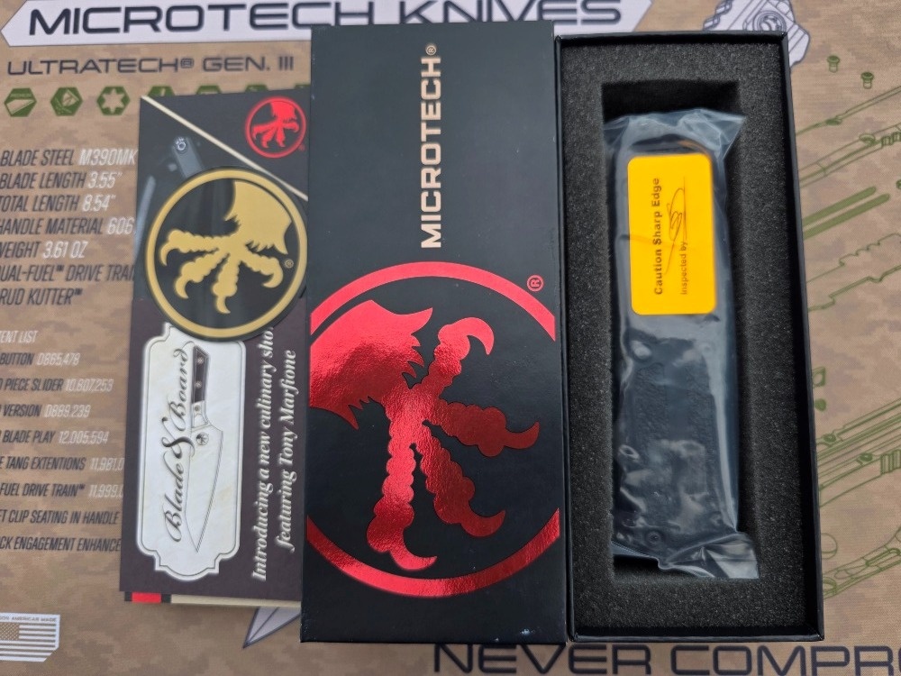 Microtech Scarab II Gen III D/E Black Standard Tactical - 9