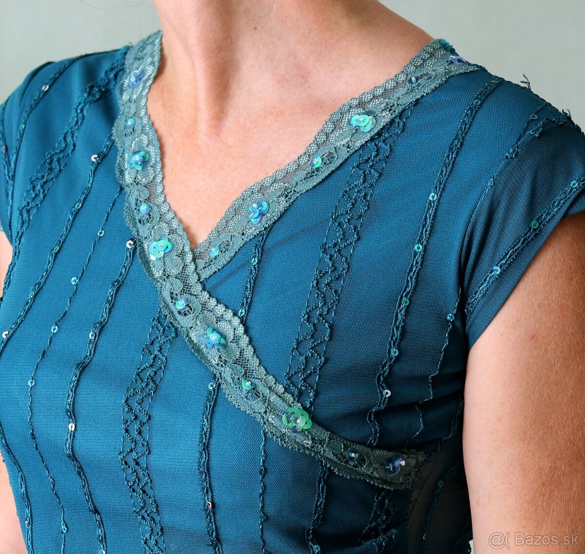 Spoločenské tričko-top veľ. S - 9